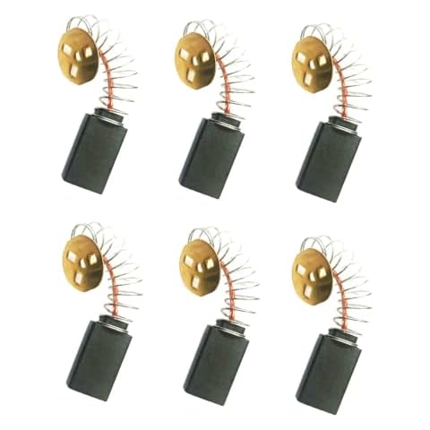 Assollve 6-PACKS Longlife CB303 Carbon Brush replacement for Makita CB303 194996-6 191963-2 Cover