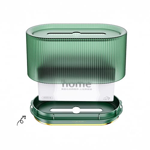 Tissue Box Cover Striped Tissue Box Cover, Rectangular Decorative Plastic Tissue Box Rack Modern Tissue Box Toilet, Dresser, Bedside Table, Desk, Car 8.3X4.7X4.3 Inches Tissue Holder Case (Color : Br #TOP3