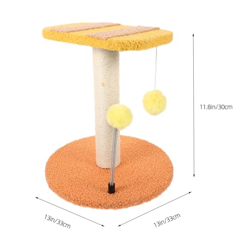 Rascador para gatos forma abeja con cuerda de sisal miniatura 2