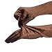 Elerevyo Women's Velvet Elbow Length Full Finger Evening Glove for Elegant Formal One Size Brown