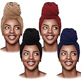 Extralargo y ancho: nuestros turbantes de diadema de color sólido son largos y anchos, son cómodos y fáciles de usar. Y estos pañuelos elásticos para la cabeza pueden cubrir completamente tu cabello, miden 180 cm / 70,9 x 85 cm / 33,5 pulgadas y tienen buena elasticidad. Nuestros turbantes con diadema elástica de color sólido se pueden estirar para ajustar el tamaño y adaptarse bien a la cabeza y el cabello de la mayoría de las personas.