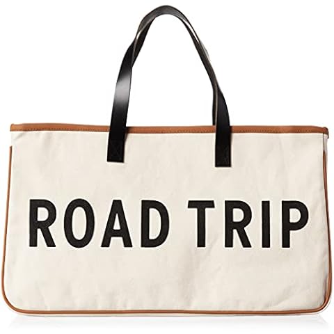 Santa Barbara Design Studio Tote Bag For Women Hold Everything 100% Cotton Canvas Shoulder Bag, Large, Road Trip Cover