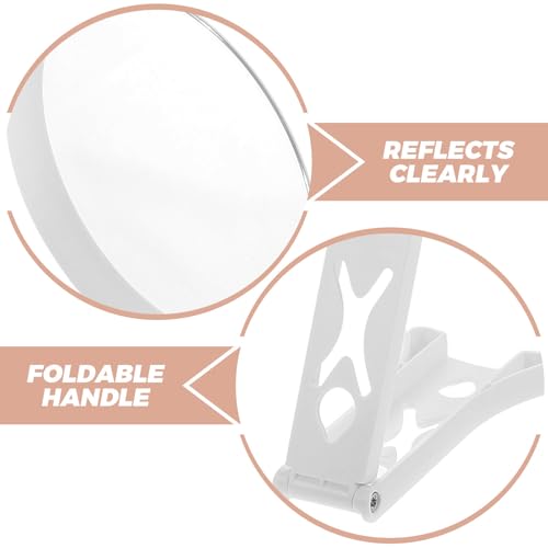 Miroir de maquillage rectoverso réglable pour épilation des sourcils - 4