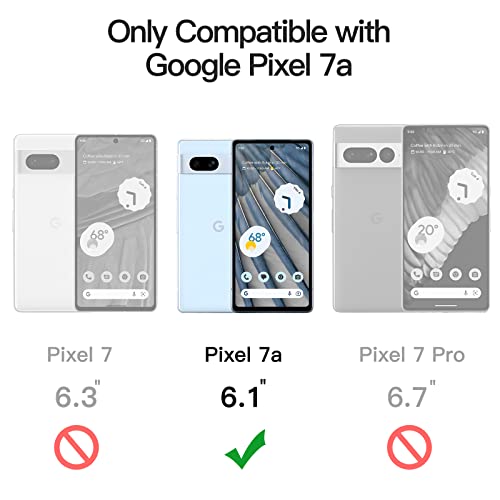 Image of JETech Case for Google Pixel 7a, Anti-Yellowing, Clear