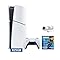 PlayStation 5 Slim Upgraded 1.8TB Digital Edition NBA 2K26 Bundle and Mytrix Controller Case - White, Slim PS5 1.8TB PCIe SSD Gaming Console