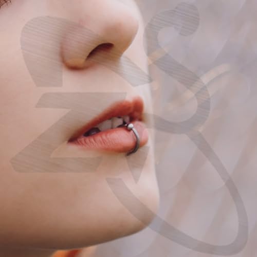 ZS Stainless Steel Fake Lip Ring Vampire Teeth Ring, Adjustable Fake Lip Piercing Non-Piercing Lip Cuff Ear Cuff Earrings Fake Septum Nose Piercing Jewelry For Women Men3