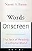 Words Onscreen: The Fate of Reading in a Digital World