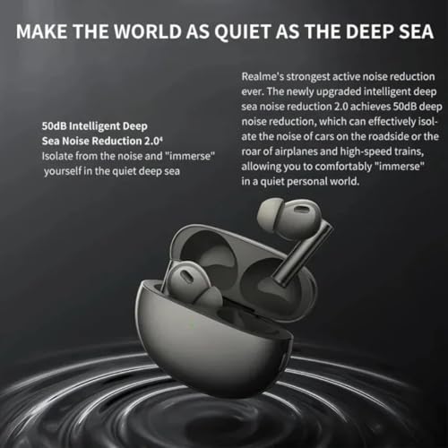 Image of Buds Air 6 Pro True Wireless Earbuds, 50dB Deep Sea Noise Reduction 2.0, 40 Hours Battery Life