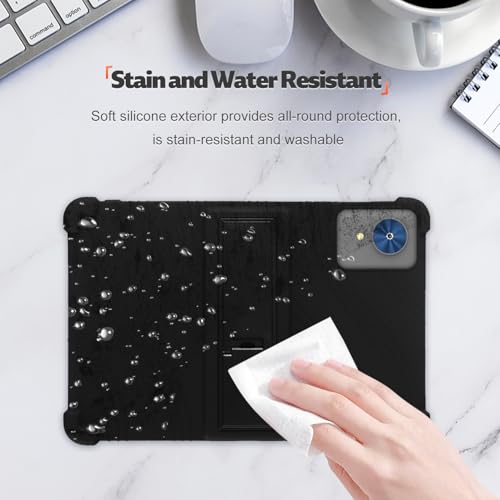 Coque silicone YLEEBG P60 antichoc avec support pliable pour tablette