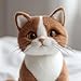 TEHAUX Cat Stuffed Animal Whiskers Plush Tuxedo Cat Beards Kit for Crafting Animal Whiskers for Needle Felting