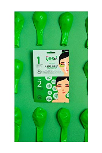 Yes To, Cucumbers 2-Step Buh Bye Bags & Dark Circles Eye Kit, Calms Skin and Eliminates Excess Under Eye Darkness - Afbeelding 5