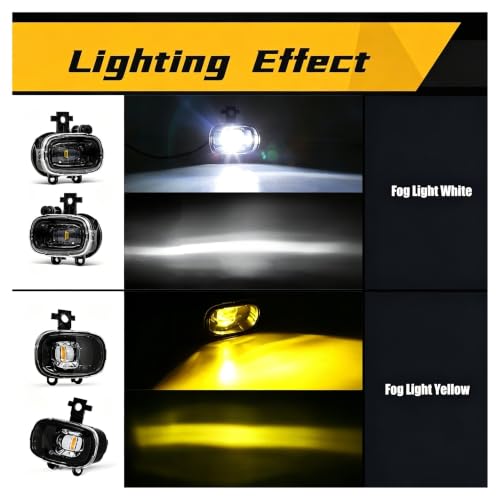 Lampe antibrouillard LED jaune étanche pour régler le manque de visibilité
