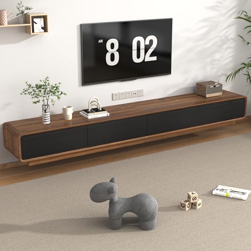 chartustriable 94.5" Minimalist Floating TV Stand for TVs up to