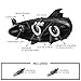SPEC-D TUNING Black Halo Projector Headlights Compatible with 2001-2005 Mazda Miata MX-5, Left + Right Pair Headlamps Assembly