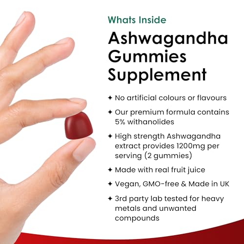 NEW LEAF PRODUCTS Ashwagandha Gummies 1200mg, view 2