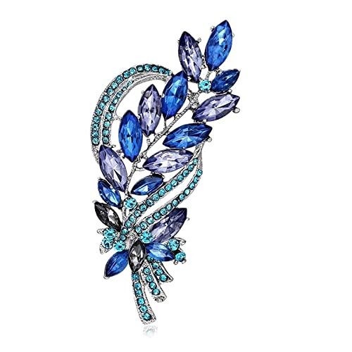 Collier de mariage et broche vintage en alliage pour banquet et grand revers