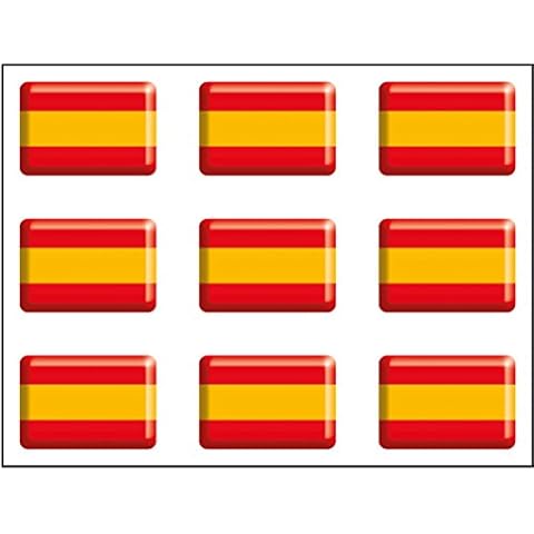 Artimagen Pegatina Bandera España Resina 9 uds. Cover