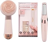 Finishing Touch Flawless Beauty Bundle – Cleansing Massager, Rechargeable & Electronic Manicure and Pedicure Tool | Skin, Nail & Foot Care Routine | Smooth & Glowing Skin | Safe for All Skin Types