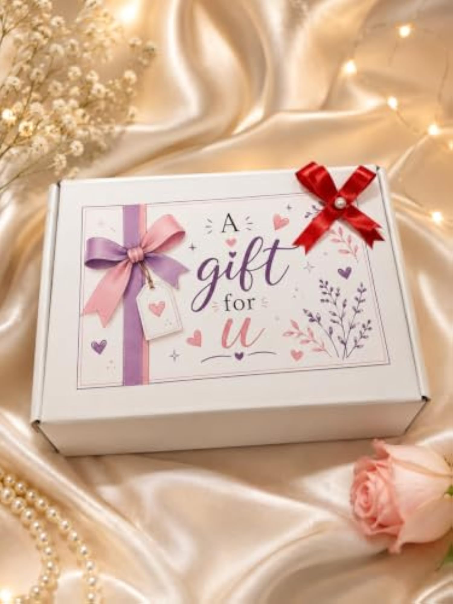 Birthday Hamper with Rose Bouquet, Jewellery Set & Accessories