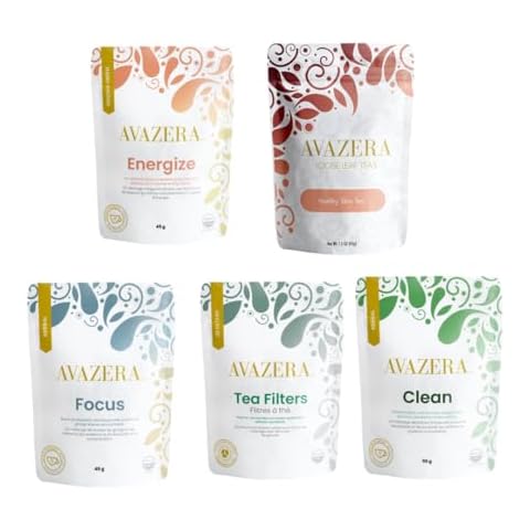 Avazera Energize Loose Leaf Tea Wellness Blends Set (5 Pack) Cover