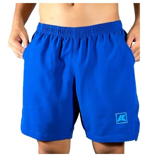Short Masculino em Tactel com Bolso e abertura na lateral e estampa em transfer – leve, confortável e estiloso (BR, Alfa, G, Regular, Regular, Azul claro)