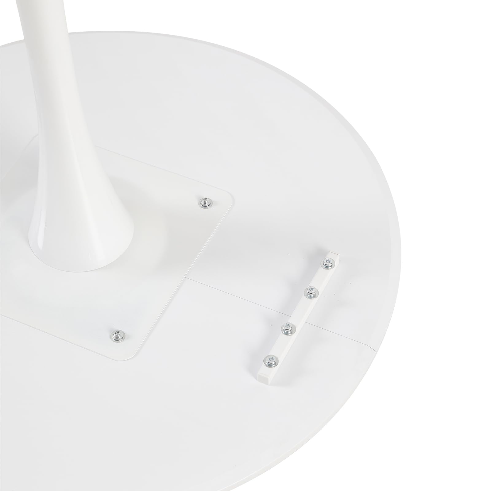 buybyroom Tavolo da pranzo rotondo moderno scandinavo, semplice tavolino per cucina, sala da pranzo e soggiorno, Colori del marmo