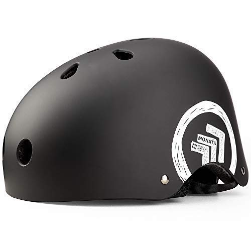 MONATA Skateboard Bike Helmet, Skate Scooter Helmet for Youth Adults Teens, Multisport Roller Skating Skateboarding Cycling Scooter Longboarding Rollerblading