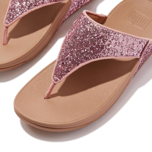 Image of FitFlop Lulu Multi-Tonal Glitter Toe Post Sandals
