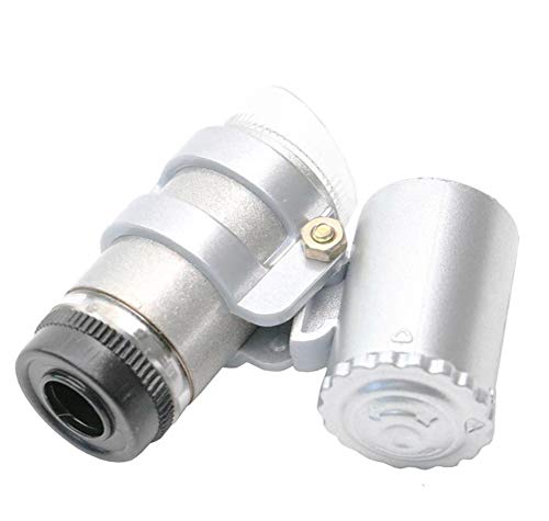 Microscope de poche 45x avec loupe LED LIBINFAN pour observation de pierres