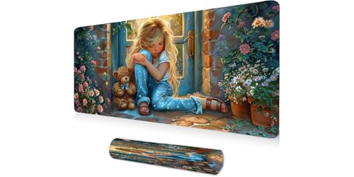 Grand tapis de souris gamer 1200x600 illuminant votre espace de télétravail