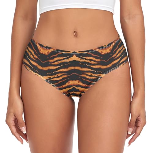 Women Underwear Tiger Stripe Camo Panties for Cheeky Bikini XS-XXL