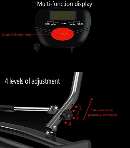 Image of Home Rowing Machine Rowing Machines for Home Use Hydraulic Rower Trainer Indoor Rower Bench Abdominal Fitness Equipment 4 Levels of Resistance Adjustment LCD Display Maximum Load 120kg