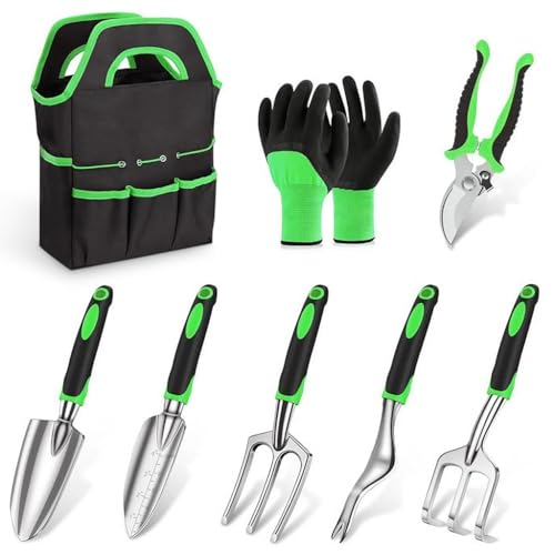 HASTHIP® 8 Pcs Gardening Tools Set - Aluminum Alloy Steel - Garde...