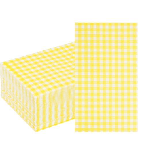 Wdf150packyellowcheckerednapkins3plydisposableyellowandwhiteginghamnapkinsguestnapkinsdinnernapkinspaperforpicnicbbqbirthdayweddingpartyeaster Urban Country Home Decor Wdf 150pack yellow checkered napkins 3 ply disposable yellow and white gingham napkins guest napkins dinner napkins paper for picnic bbq birthday wedding party easter urban country home decor