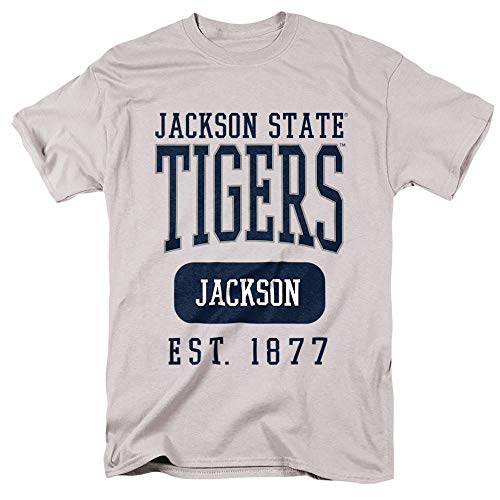 Jackson State University Official Founded Date Unisex Adult T-Shirt, Silver, Large