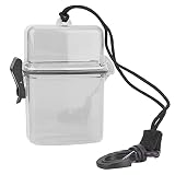 HUFACAI Caja Seca de Buceo - Caja estanca Flotante Transparente de plástico Submarino Caja de Sellado de Buceo de plástico con Gancho de Cuerda para Canoa de Surf Kayak(Grey)