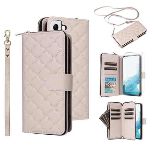 Housse en cuir pour Samsung S22 5G Asuwish aux finitions soignées et protection intégrale