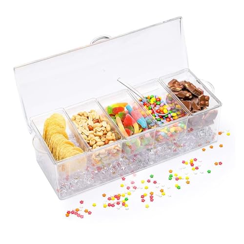Serveur de condiments glacés Srliya en plastique durable haut de gamme