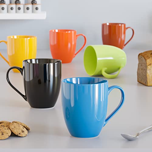 Image of The Earth Store Coffee Mug Set of 6 Ceramic Mugs to Gift to Best Friend, Tea Mugs, Microwave Safe Coffee Mugs, Ceramic Tea Cups