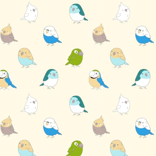 Image of LORETO - A QUALITY LINEN BRAND 100% Cambric Cotton Double Dohar 88 x 90 Inches, 3-Layer AC Blanket with Soft Cotton Flannel Filling, Summer Quilt, Reversible, Multicolor Birds on Soft Beige
