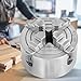VEVOR K72-100 Lathe Chuck, 4 Inch 4-Jaw, Independent Metal Lathe Chuck with Reversible Jaw, 0.236-1.77 in Internal 1.57-3.93 in External Clamping, Turning Machine Accessories, for Lathes Machine