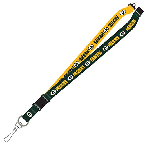 NFL Green Bay Packers Two Tone Lanyard, Green/Yellow, One Size