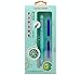 xixixiaozhu OASO K019 Retractable Erasable Fountain Pen Set 0.5mm with 2pcs Blue Ink Cartridges Smooth Writing for School Students(Green)