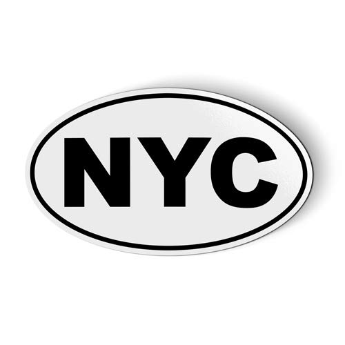NYC New York City Oval - Magnet for Car Fridge Locker - 5.5"