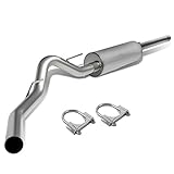 DNA MOTORING CBE-F150-11-62L Stainless Steel Axle Back Exhaust System [Compatible with 10-14 Ford F-150 Extended Cab 5.7' Bed]