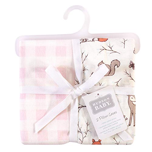 Image of Hudson Baby Unisex Baby and Toddler Cotton Toddler Pillow Case, Enchanted Forest, One Size
