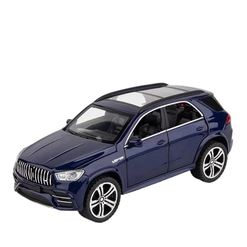 Modèle de voiture GLE 63s SUV miniature 1:32 en alliage moulé sous pression couleur bleu