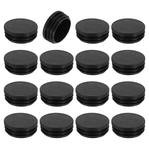 uxcell Round Plastic Plug,45mm(1.77") OD Furniture Leg Pipe Insert 16Pcs