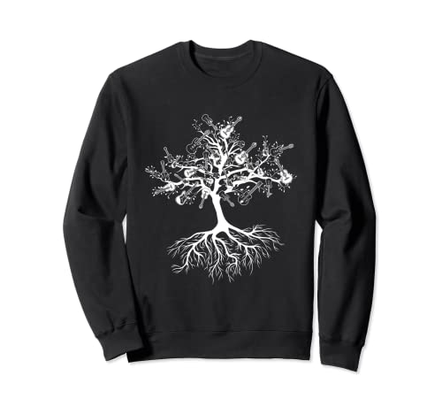 Guitarrista Tree Rock Music Guitarrista Guitarra Sudadera