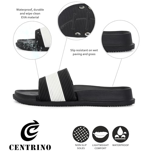 Image of Centrino Slides for Men | Comfortable & Stylish with Soft Insole | Trendy Design with Support Strap | Perfect for Spring Summer Travelling, Walking